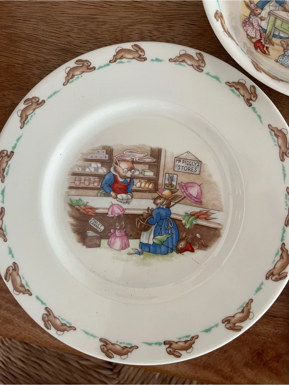 Vintage bunnykins royal doulton 4 piece whimsical rabbit cottagecore set